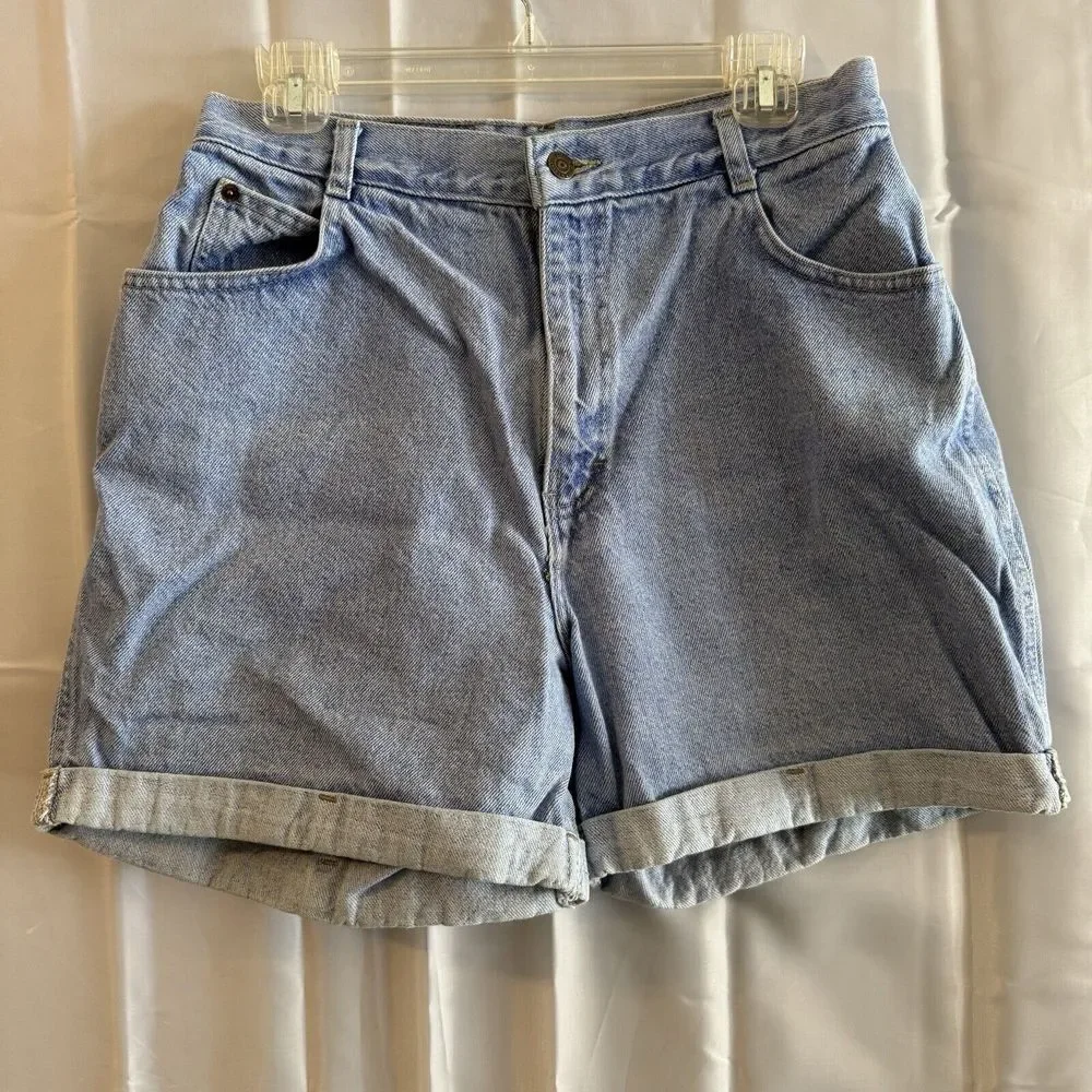 90s Vintage Gitano‎ High Rise Mom Jean Shorts 14 (29) Retro Denim Medium Wash